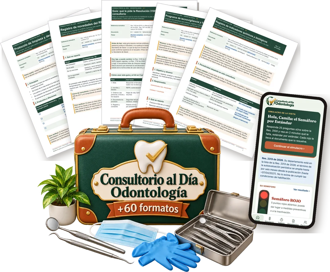 Consultorio al Día: documentos, Tablero de vencimientos y app con el semáforo por estándar